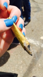 Gold blunt wrap we purchased at the Denver Cannabis Cup - 2015